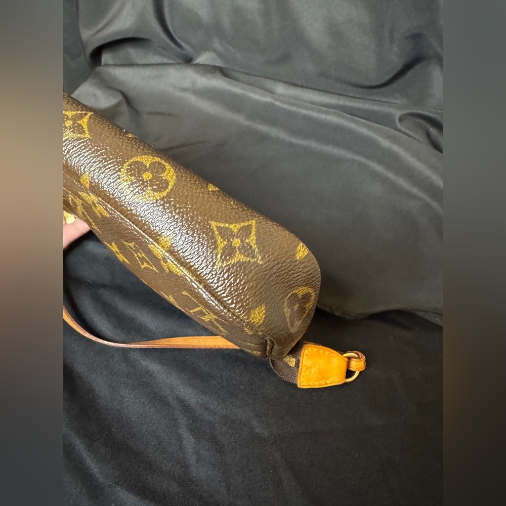 Louis Vuitton LV Monogram Brown and Gold Pouchette & LV Strap with COA - Picture 9 of 17